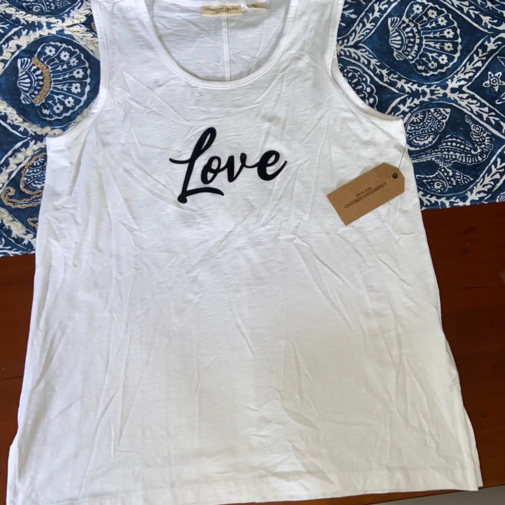 NWT Christian Siriano LOVE tank S